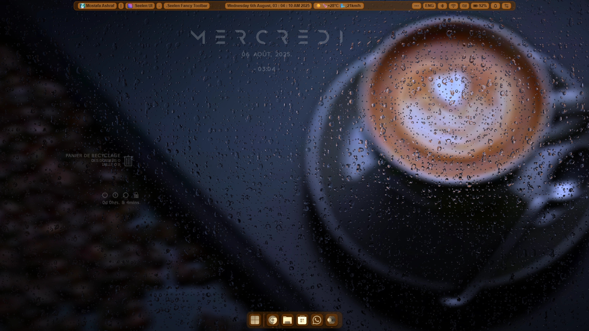 Coffee Vintage Theme - Theme screenshot - Seelen UI