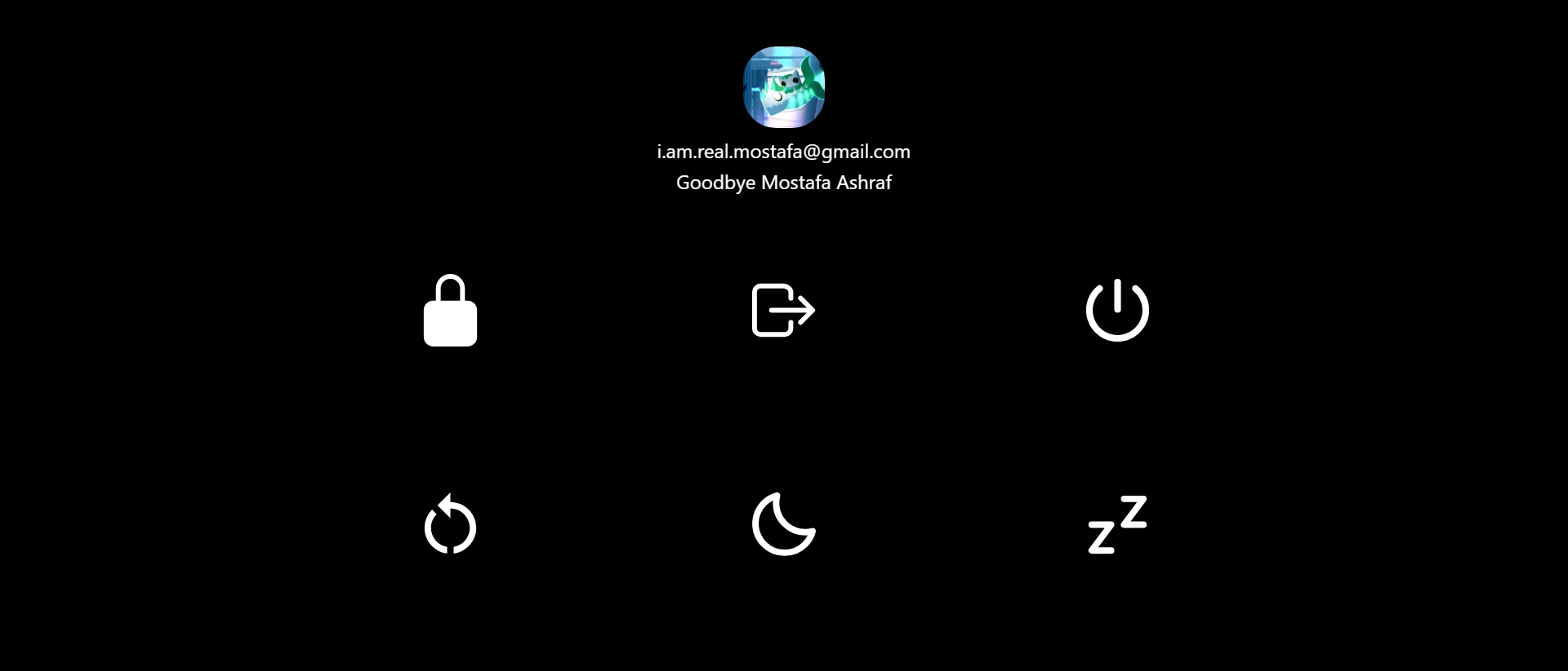 Fully Customized User Power Menu banner