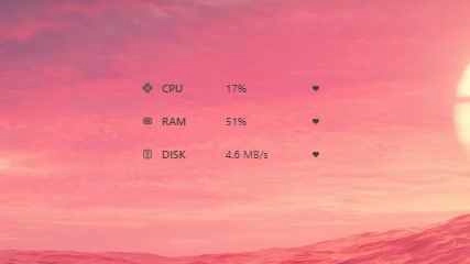 System Monitor - Widget screenshot - Seelen UI