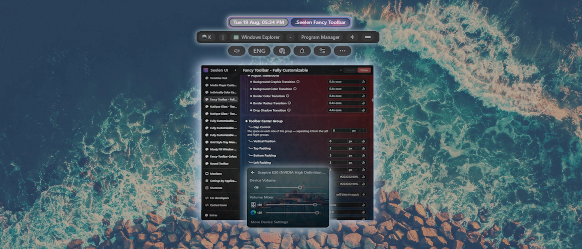 Fancy Toolbar - Fully Customizable banner