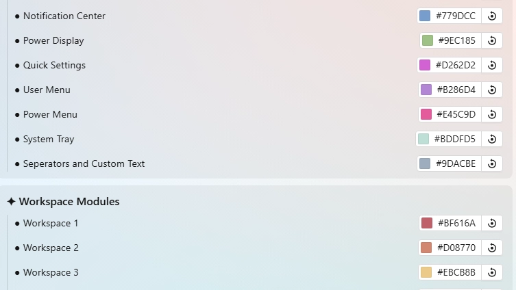Indiviual Coloring of Toolbar Modules - Theme screenshot - Seelen UI