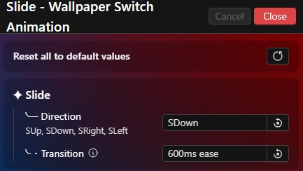 Slide - Wallpaper Switch Animation - Theme screenshot - Seelen UI