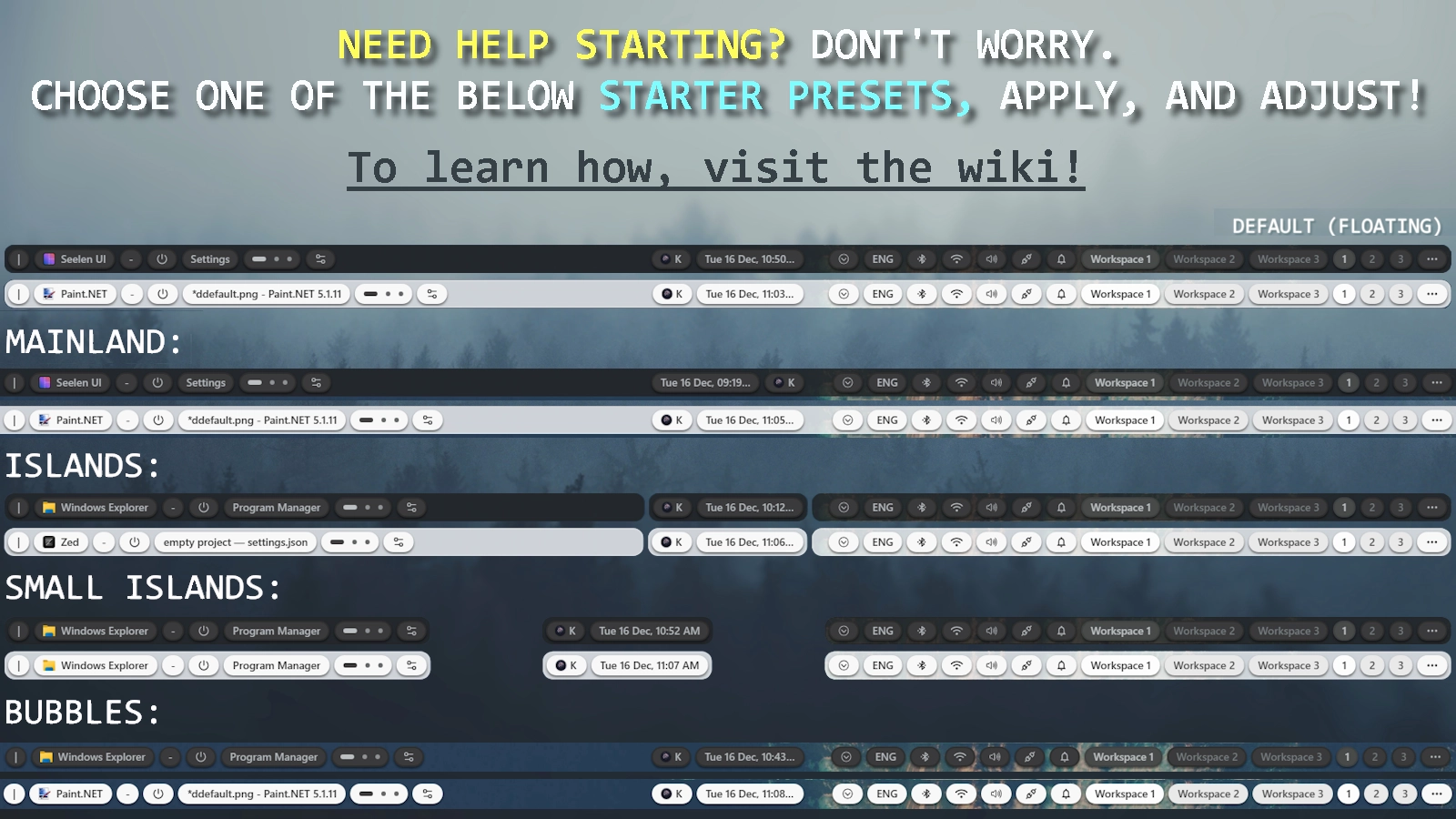 Fully Customizable Toolbar - Theme screenshot - Seelen UI