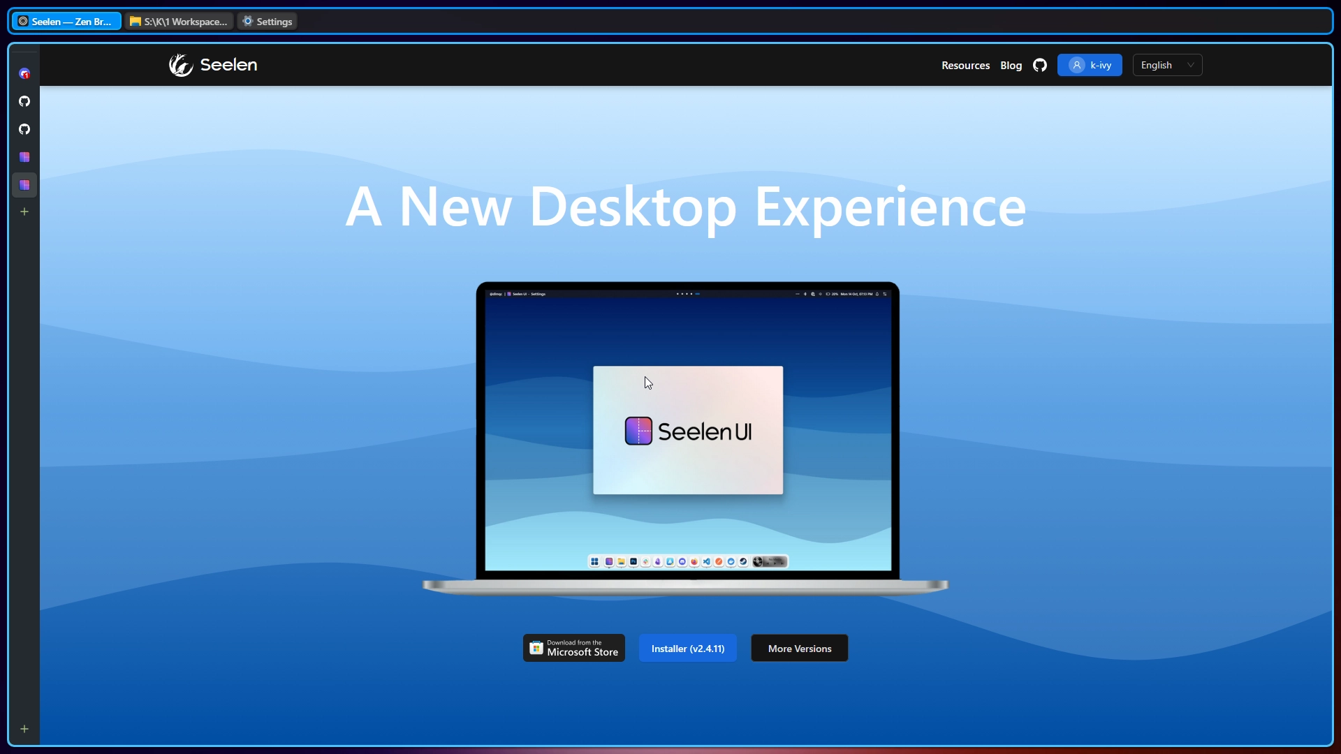 Fully Customizable Window Manager - Theme screenshot - Seelen UI