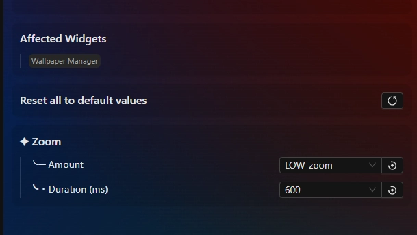 Zoom - Wallpaper Switch Animation - Theme screenshot - Seelen UI