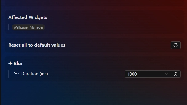 Blur - Wallpaper Switch Animation - Theme screenshot - Seelen UI