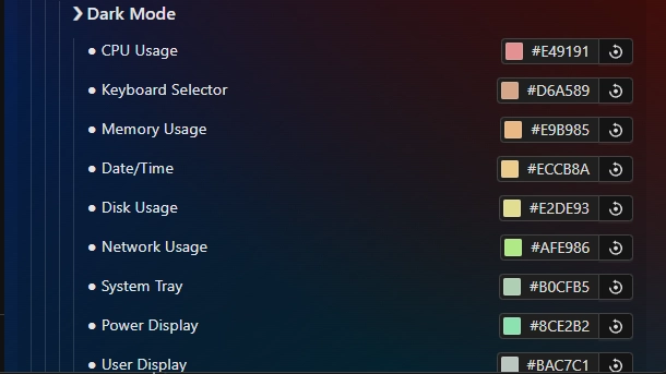Indiviual Coloring of Toolbar Modules - Theme screenshot - Seelen UI