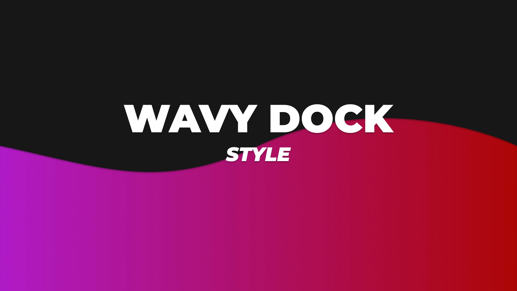 Wavy Dock Style - Theme screenshot - Seelen UI