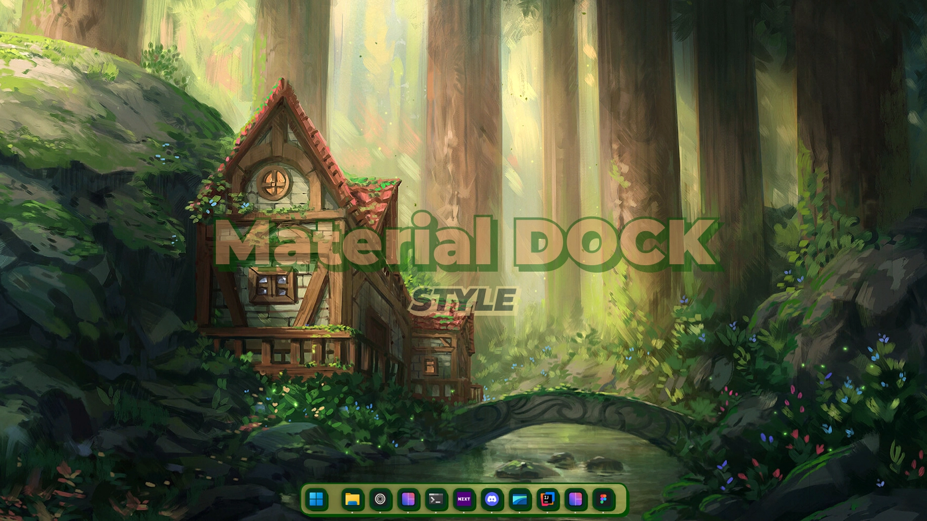 Material-dock-style - Theme screenshot - Seelen UI