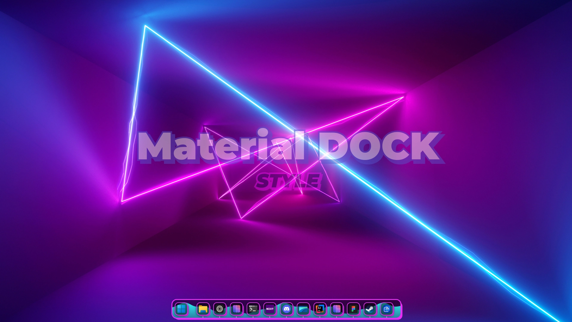 Material-dock-style - Theme screenshot - Seelen UI