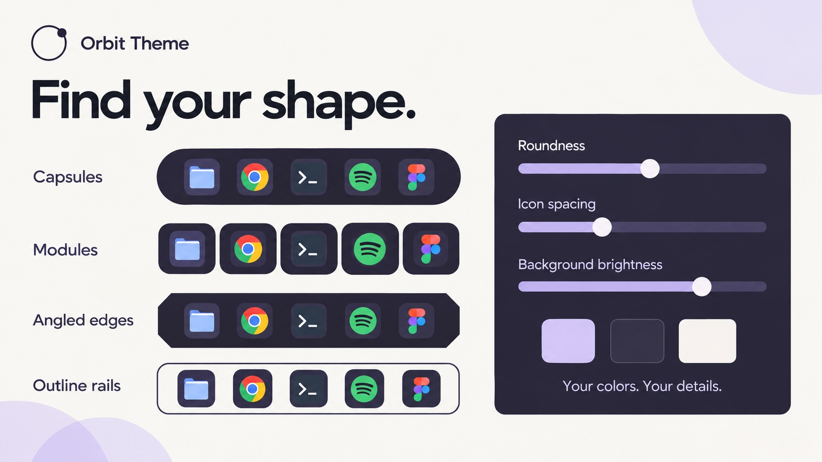 Orbit Theme - Theme screenshot - Seelen UI