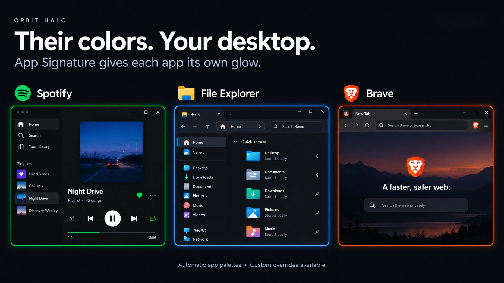 Orbit Halo - Widget screenshot - Seelen UI