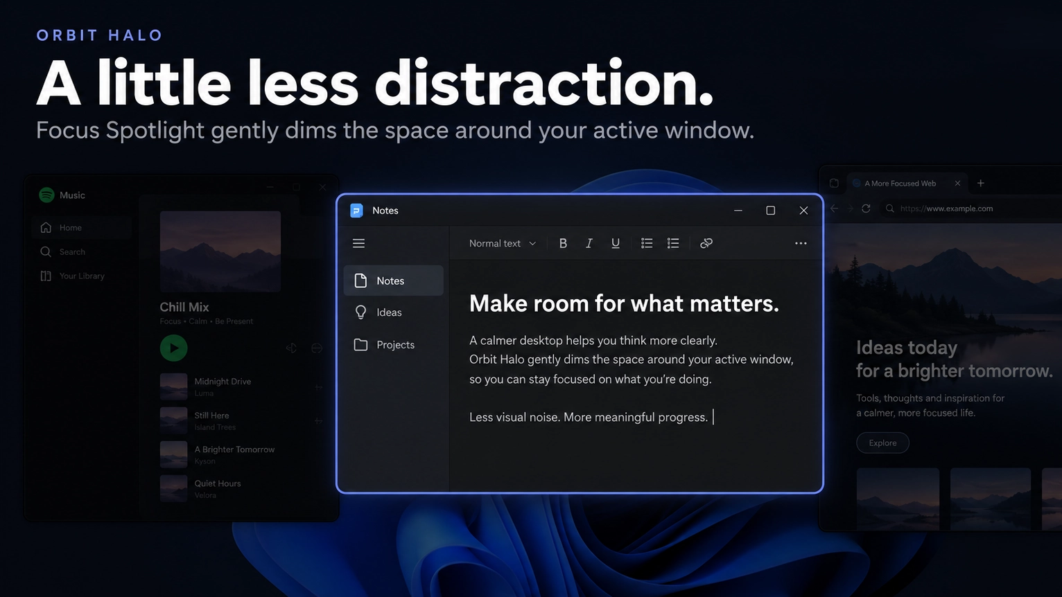 Orbit Halo - Widget screenshot - Seelen UI