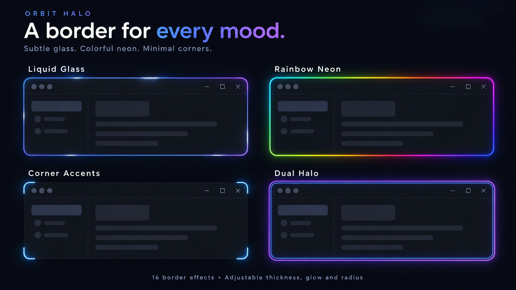 Orbit Halo - Widget screenshot - Seelen UI