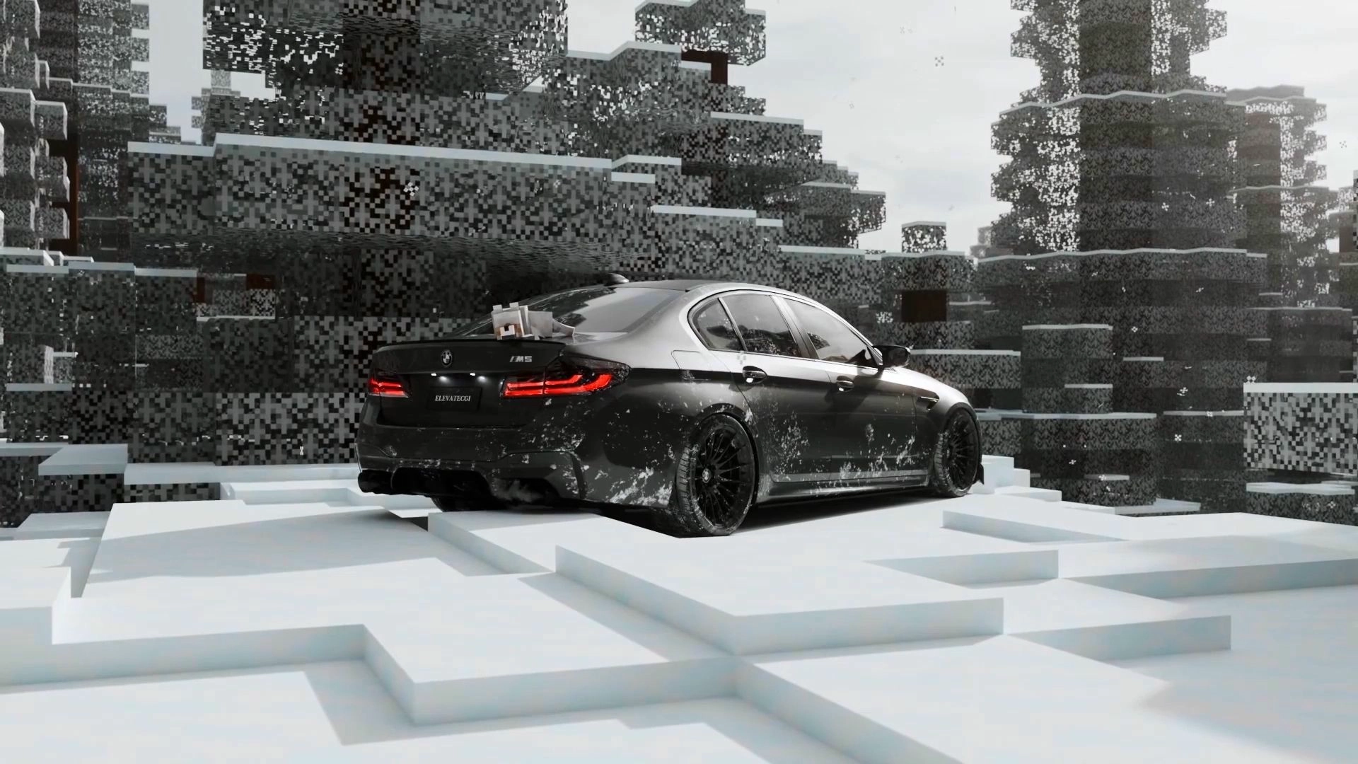 Minecraft BMW M5 banner