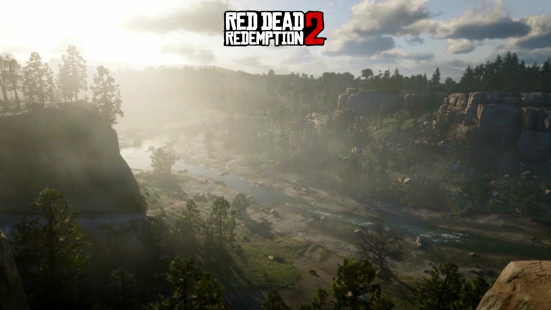 Landscape from the Game RDR 2 banner
