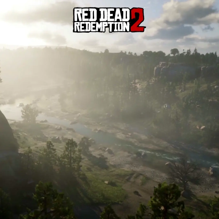 Landscape from the Game RDR 2 - Seelen የግድግዳ ወረቀት