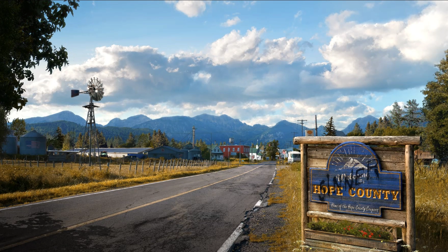 Hope County from (Far Cry 5) - Wallpaper screenshot - Seelen UI