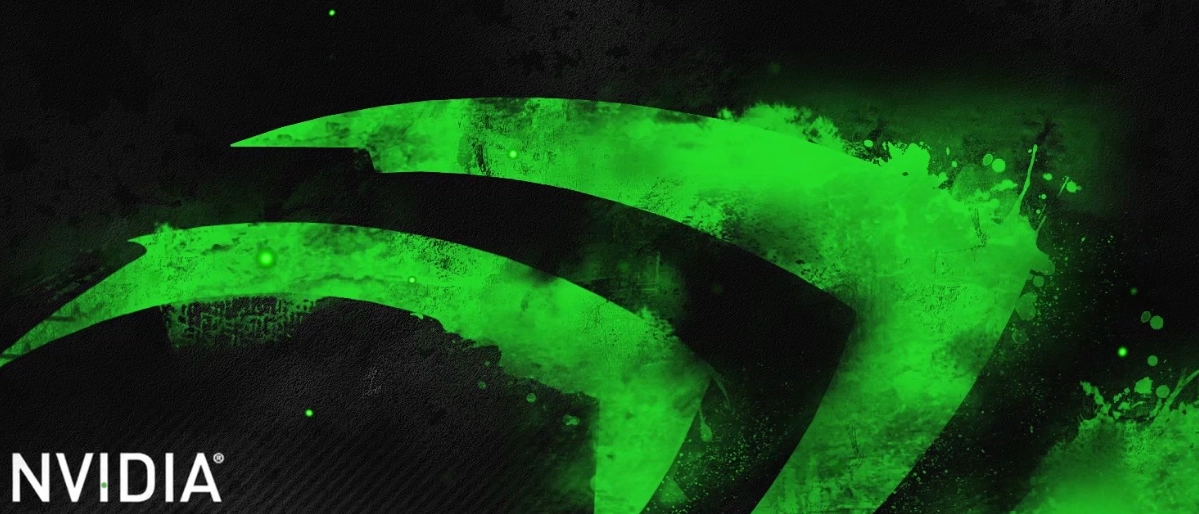 Nvidia Logo on Black Background (Live) banner