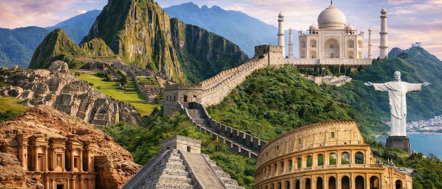 7 Wonders Of The World (Static) banner
