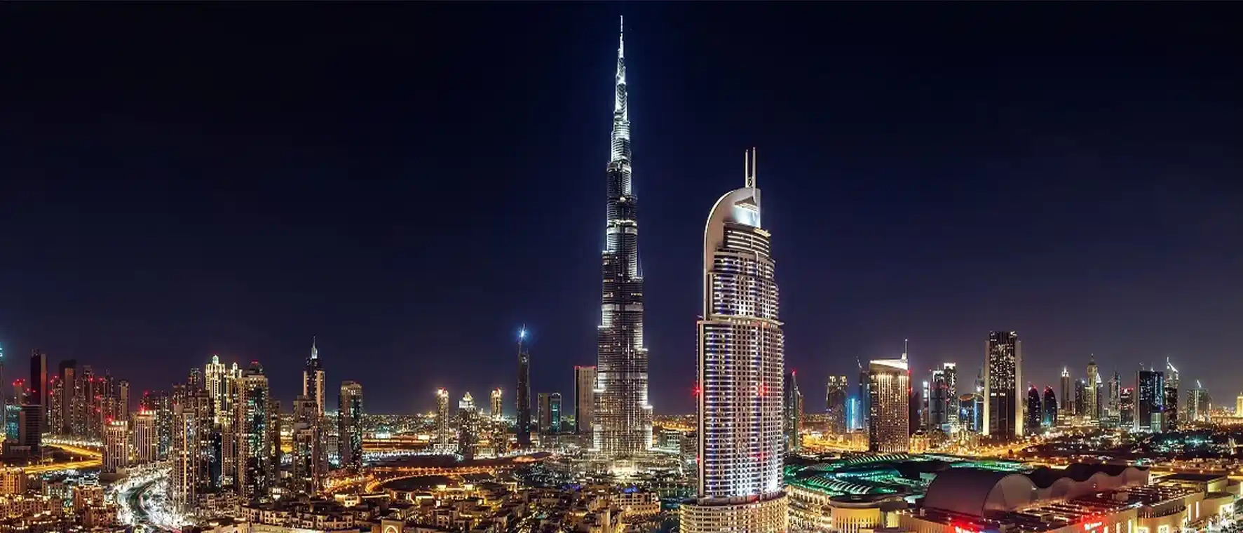Downtown Dubai at Night (Static) banner