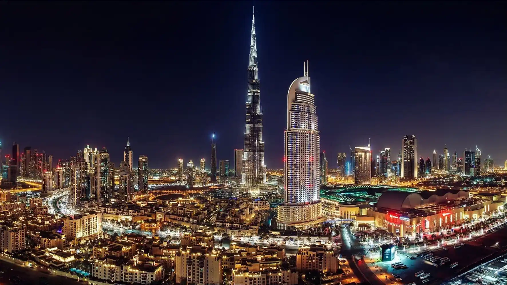 Downtown Dubai at Night (Static) - Wallpaper screenshot - Seelen UI