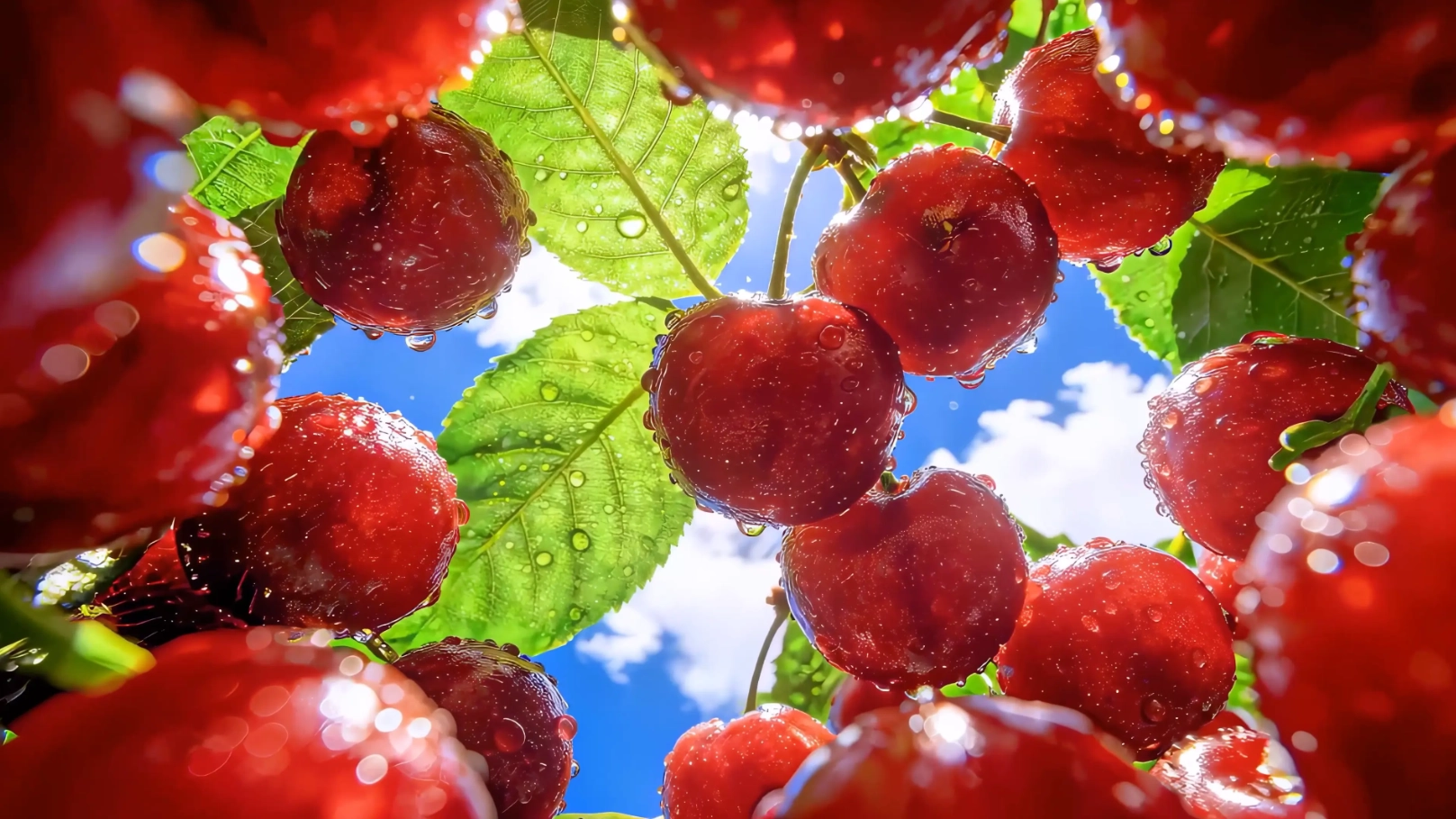 Summer Cherries (Live) - Wallpaper screenshot - Seelen UI