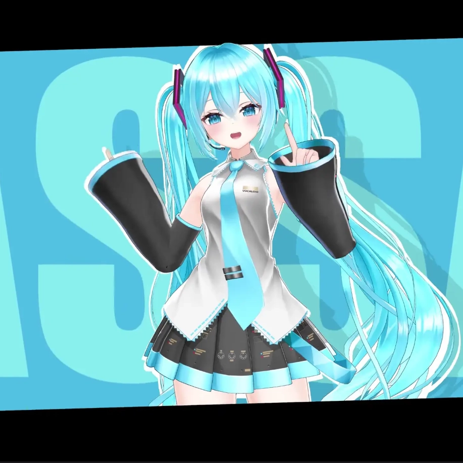 Hatsune Miku Montagem Shirt Blue (Live) - Seelen 壁紙