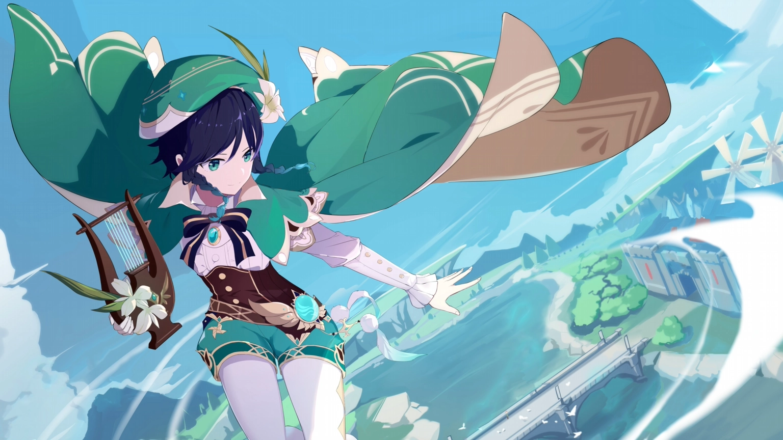 Venti {Genshin Impact} (Live) - Wallpaper screenshot - Seelen UI