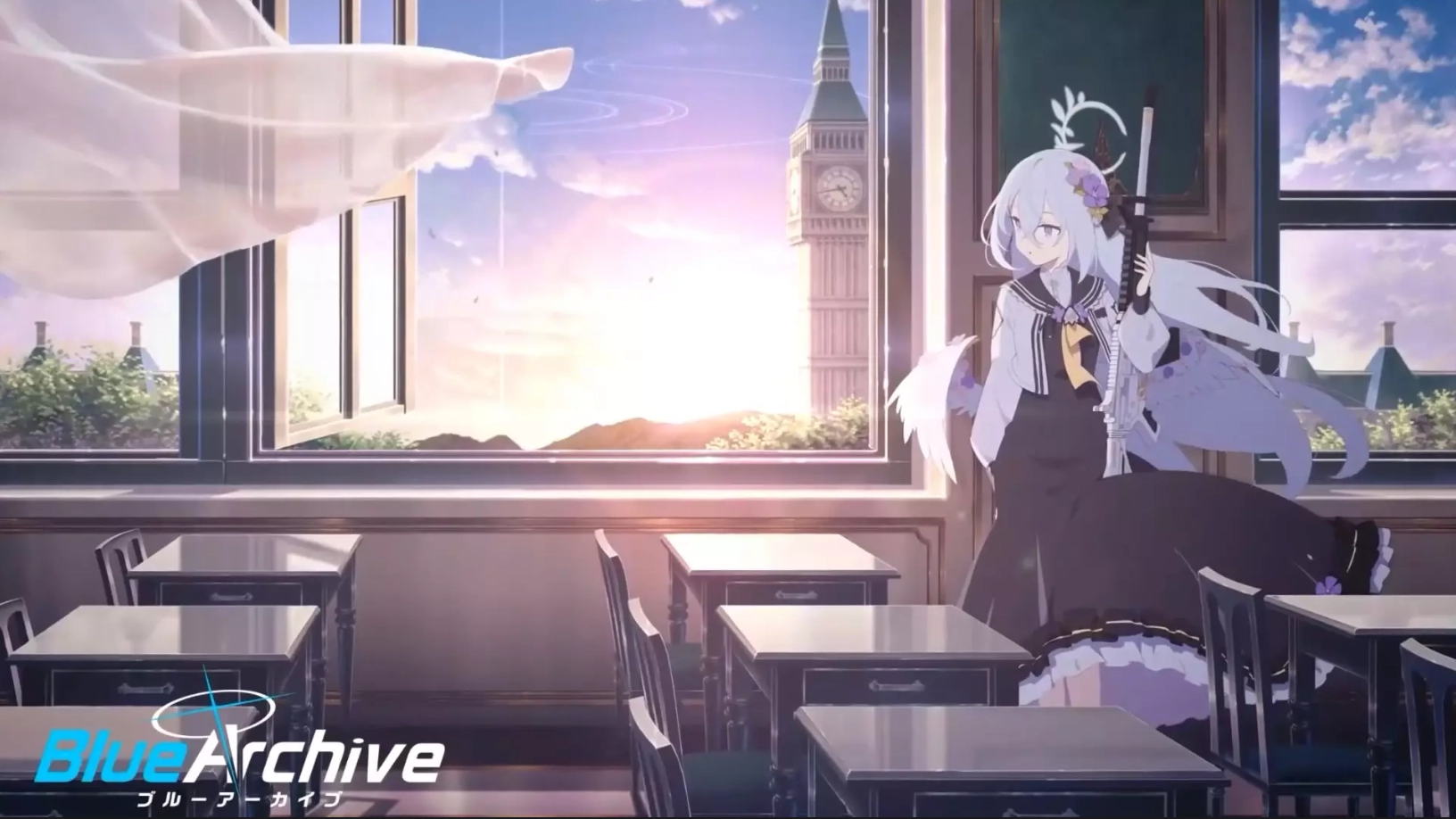 Shirasu Azusa - Midnight Trip {Blue Archive} (Live) - Wallpaper screenshot - Seelen UI