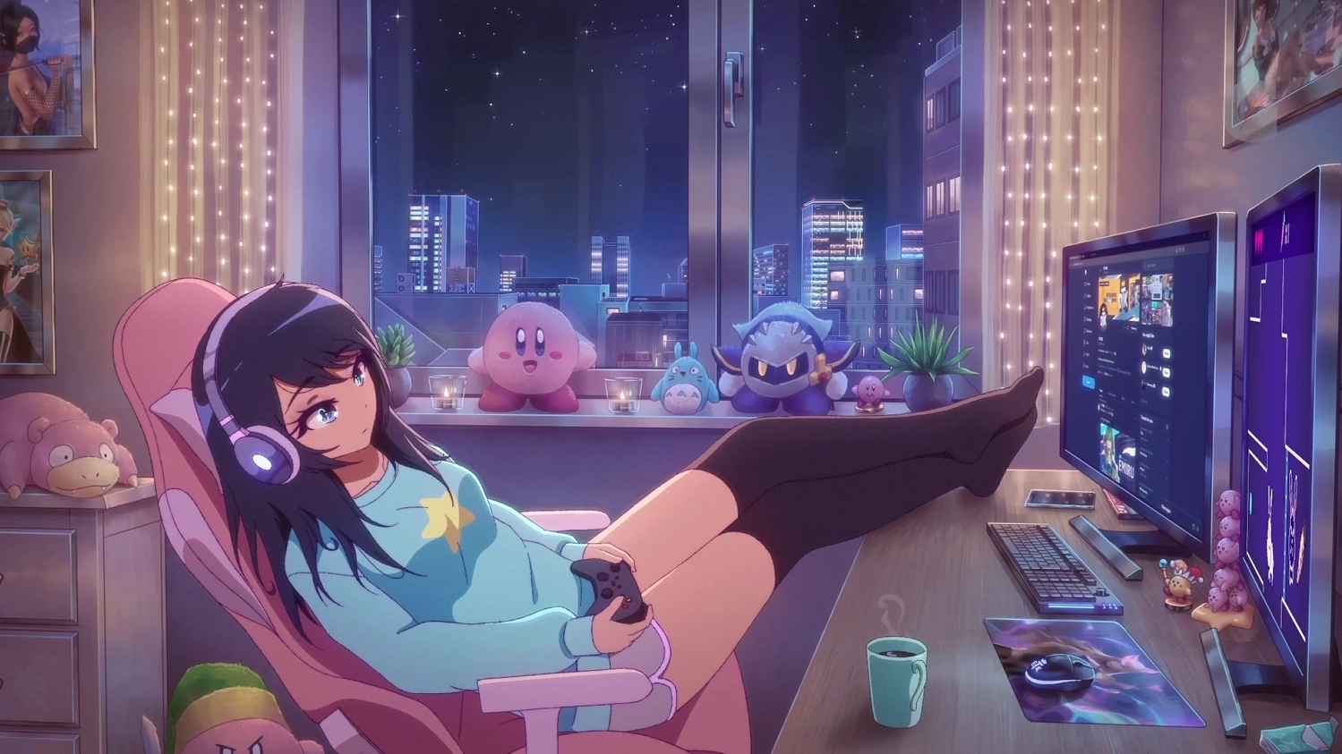 OTK Emiru Lofi (Live) - Wallpaper screenshot - Seelen UI