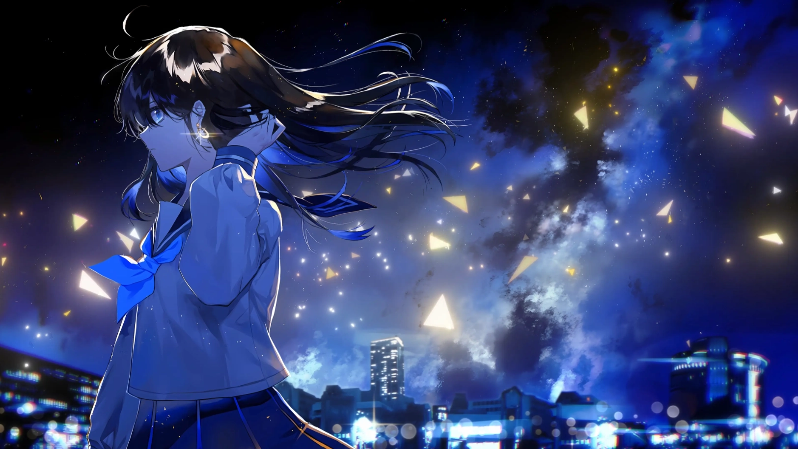 Few falling tears and broken pieces (Live) - Wallpaper screenshot - Seelen UI