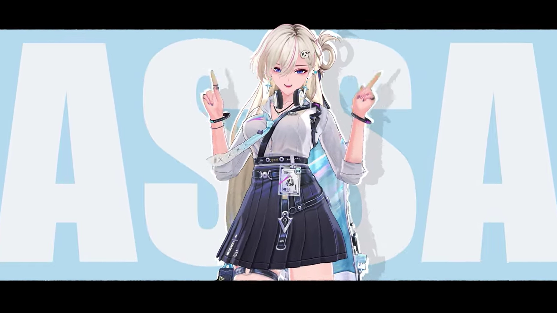 Lynae Montagem Shirt Blue (Live) - Wallpaper screenshot - Seelen UI