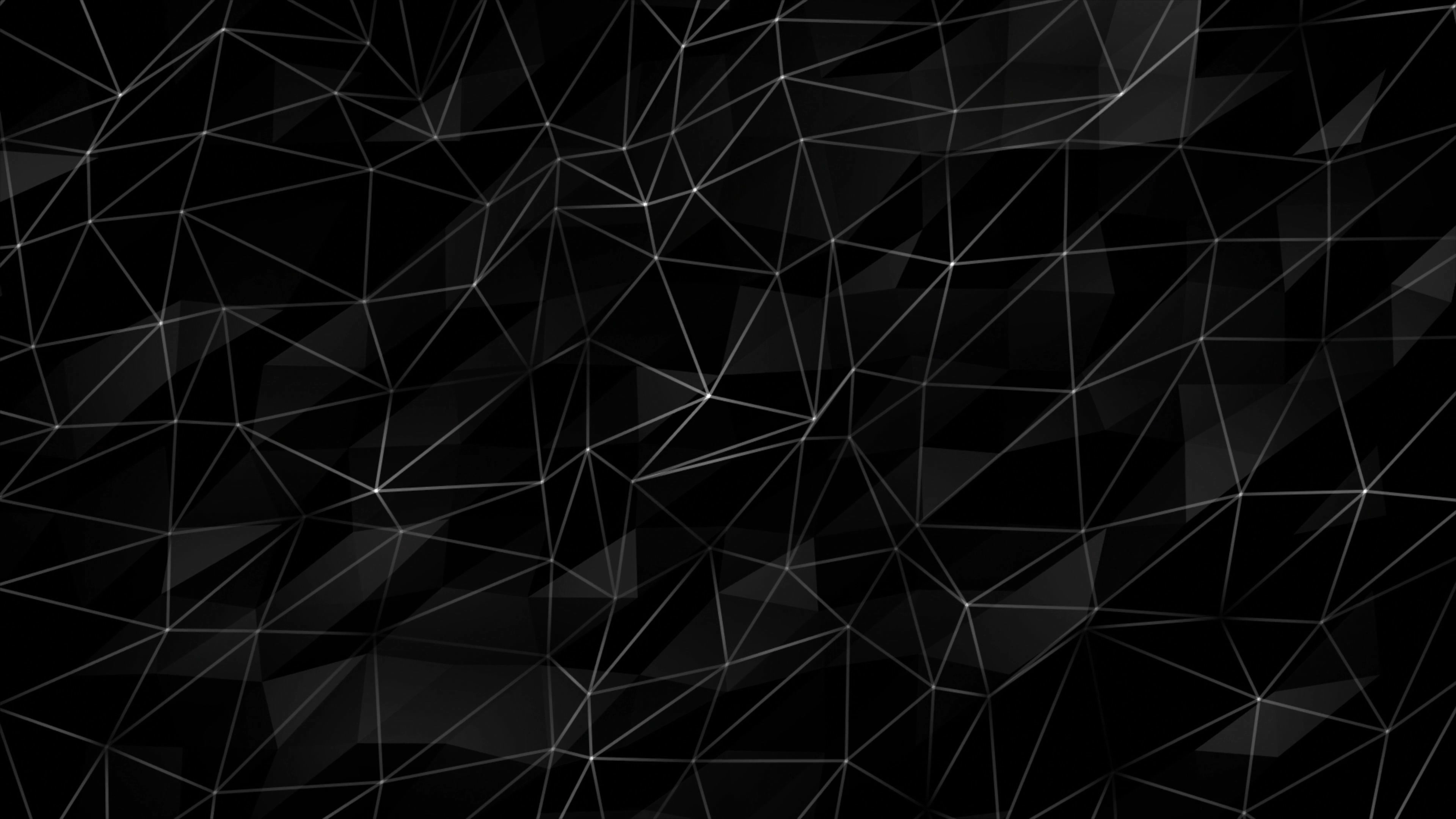 Dynamic Black Polygonal Abstract Animation (Live) banner