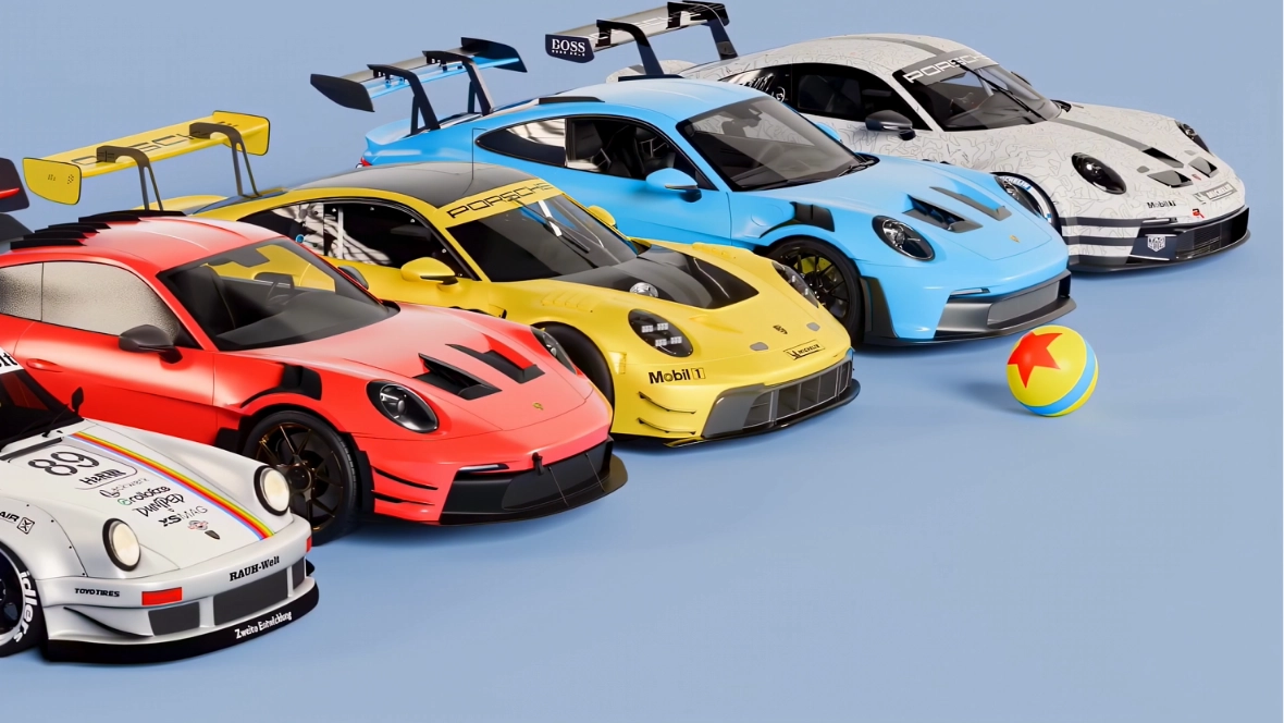 Pixar x Porsche (Live) - Wallpaper screenshot - Seelen UI