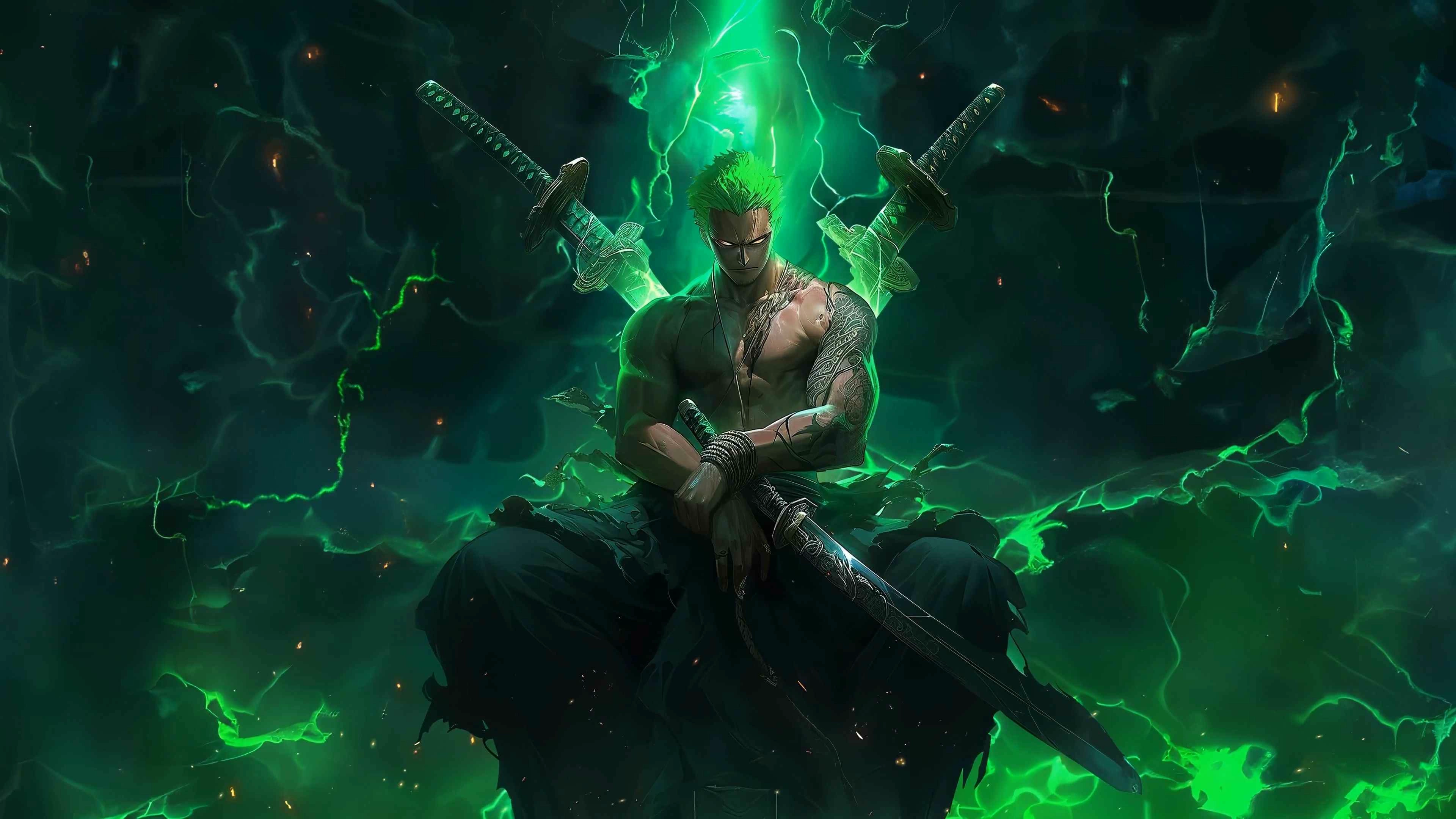 Zoro King of Hell (Live) - Wallpaper screenshot - Seelen UI