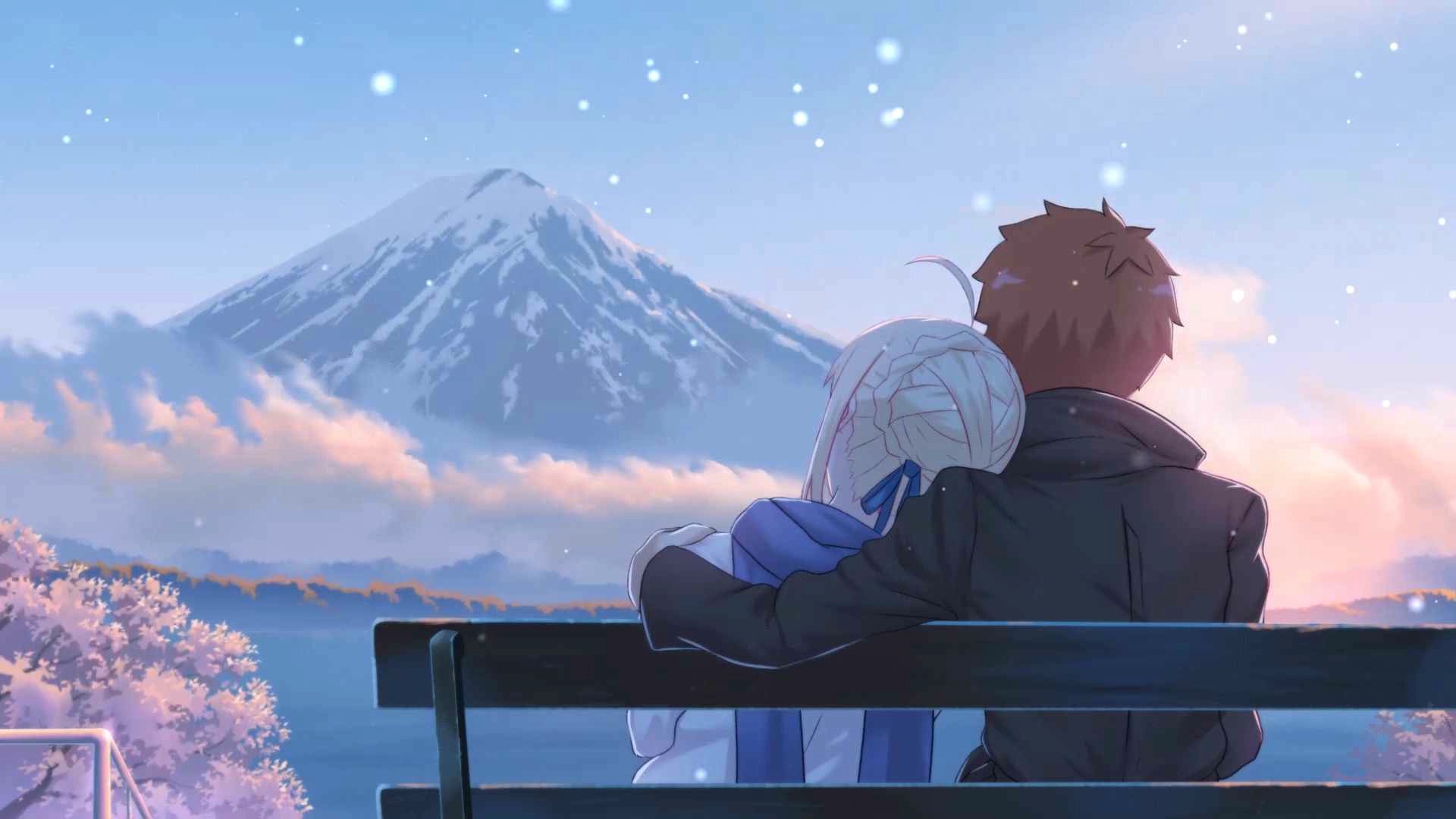 Shirou and Saber Together (Live) - Wallpaper screenshot - Seelen UI