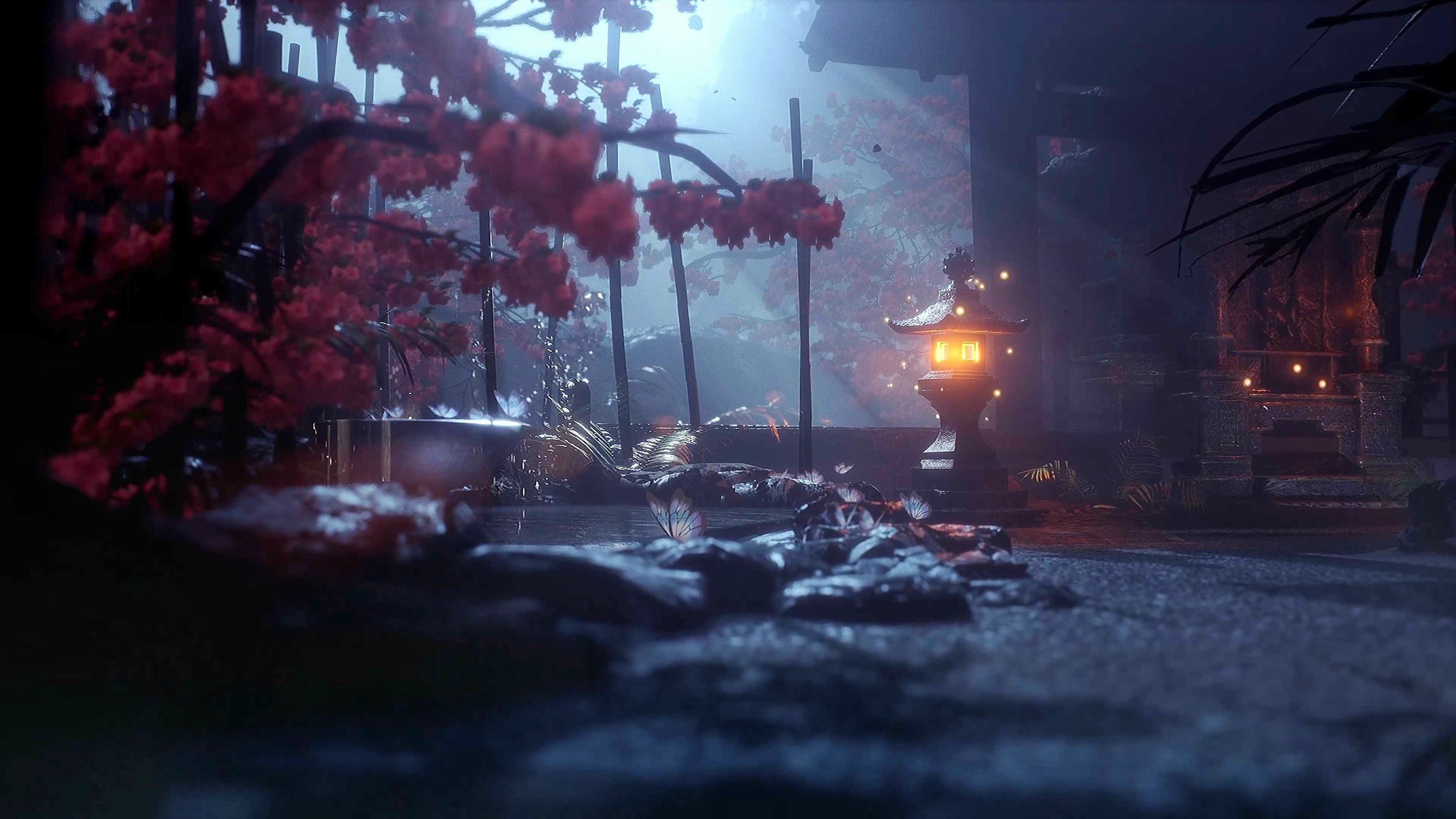 Silent Garden Night (Live) - Wallpaper screenshot - Seelen UI
