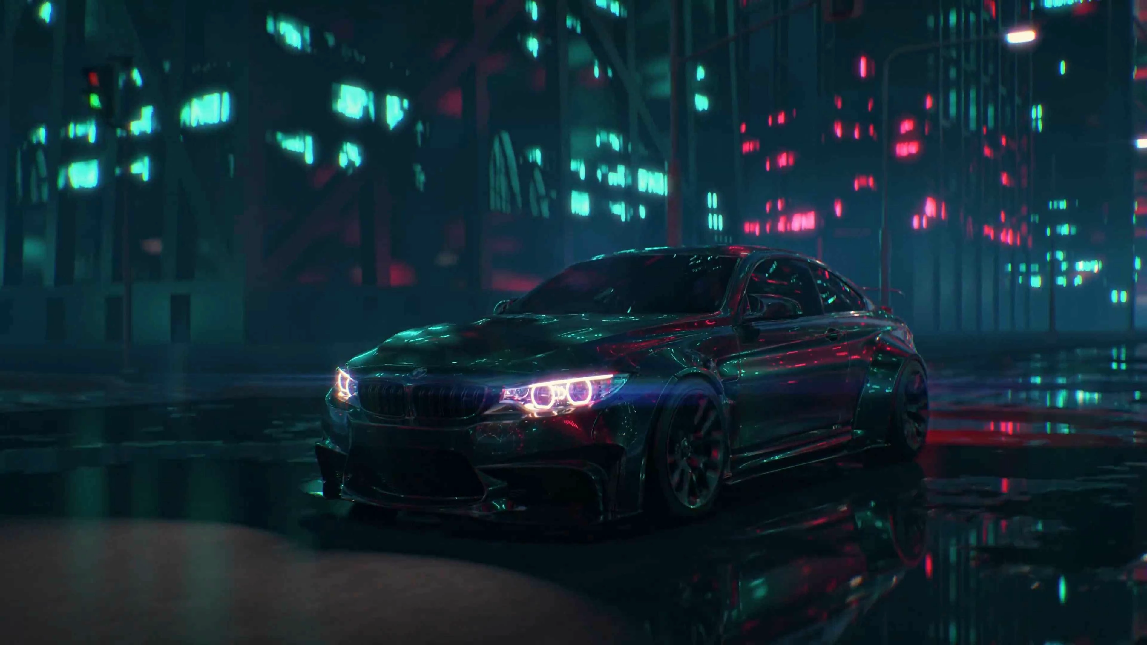 BMW M4 Liberty Walk (Live) - Wallpaper screenshot - Seelen UI