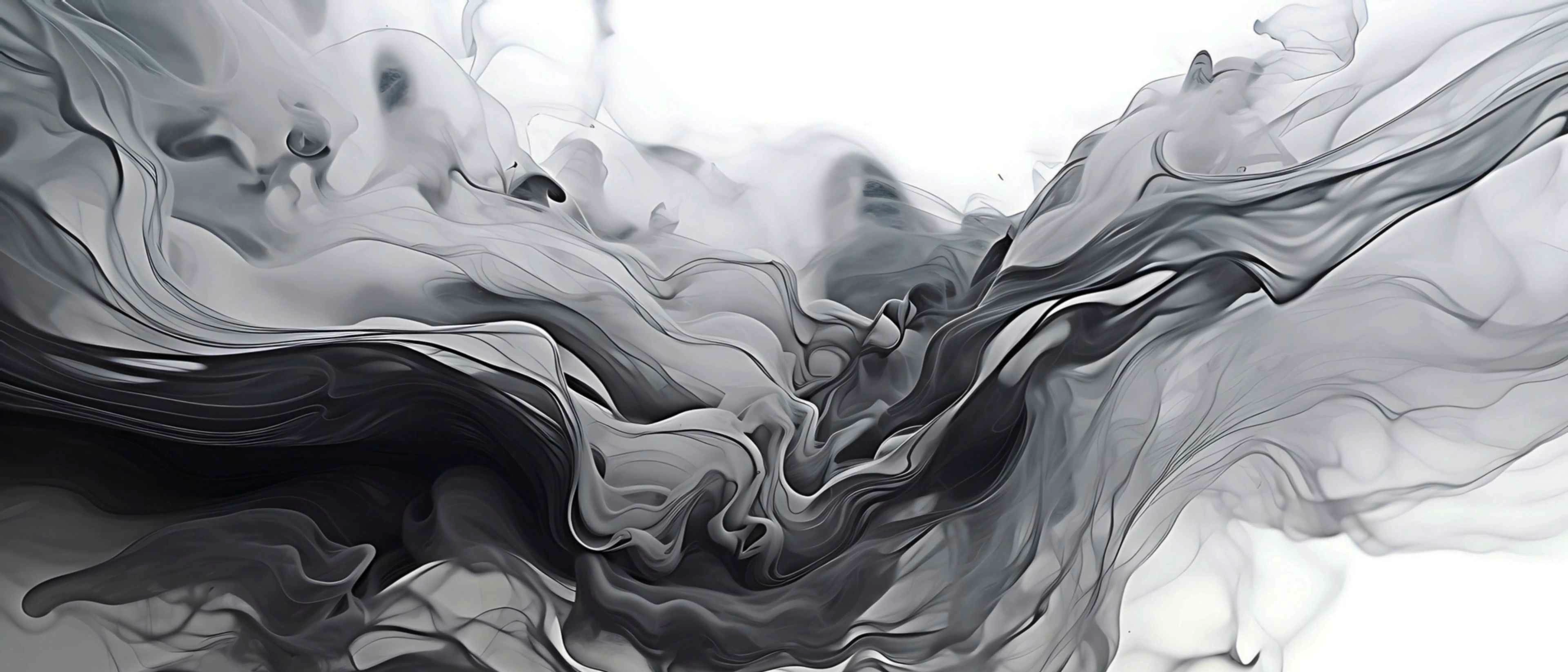 Black and White Ink Flow (Live) banner