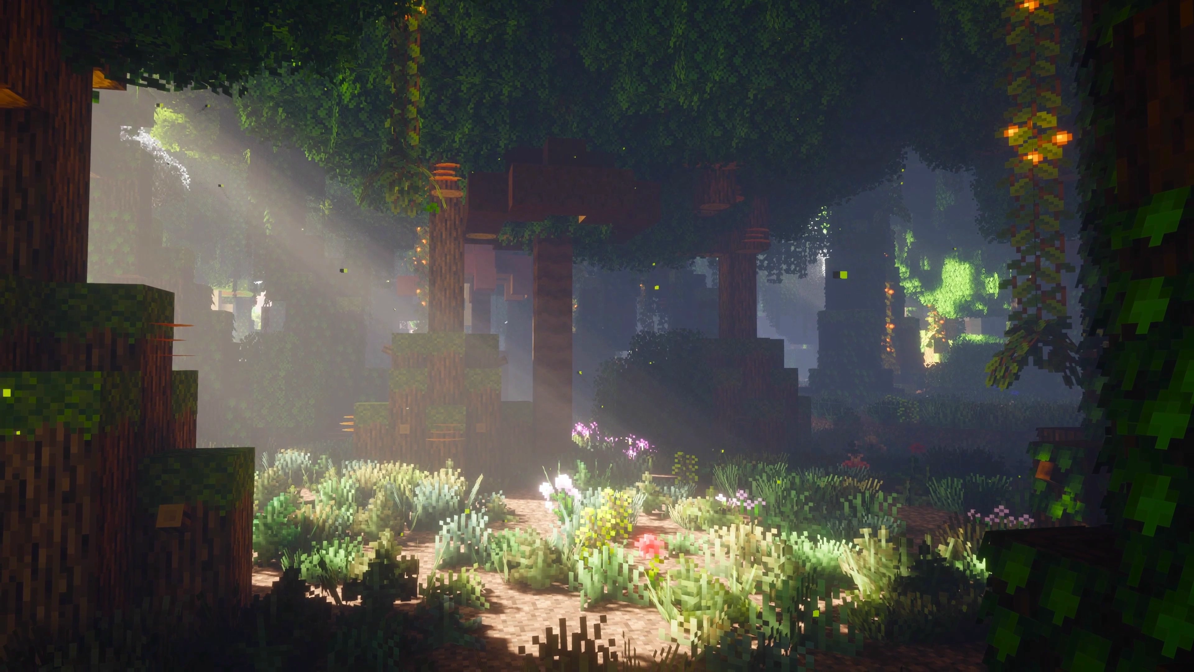 Minecraft Enchanted Forest Sun Rays (Live) banner