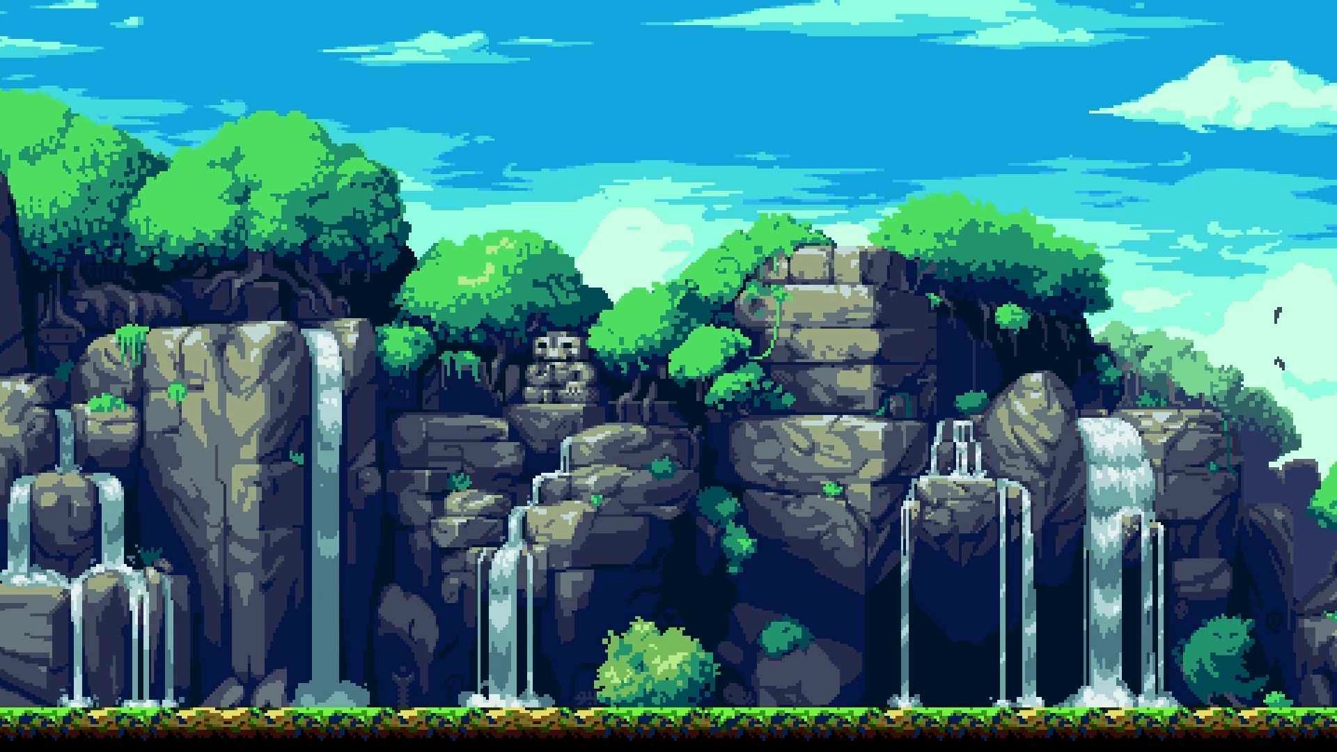 Jungle Waterfall (Live) - Wallpaper screenshot - Seelen UI