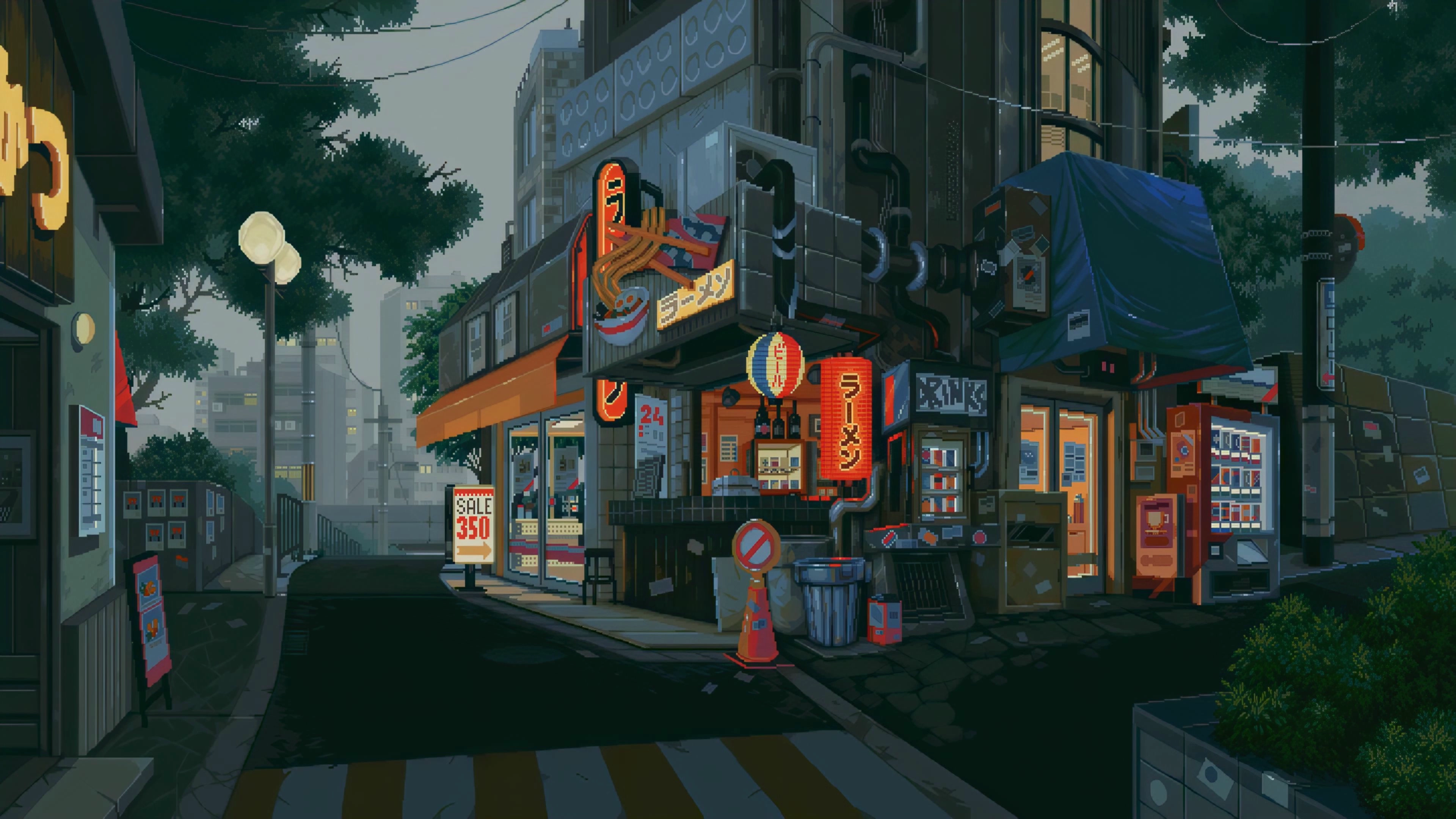 Japanese Pixel Street Corner (Live) banner