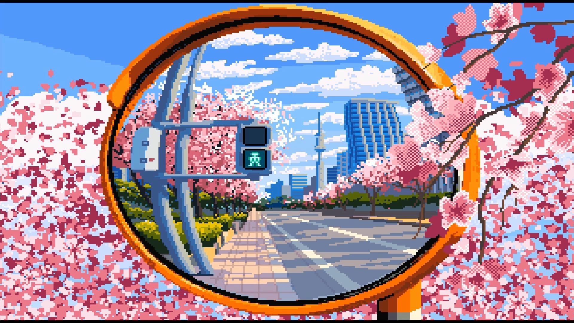 Pixel Sakura City Loop (Live) banner
