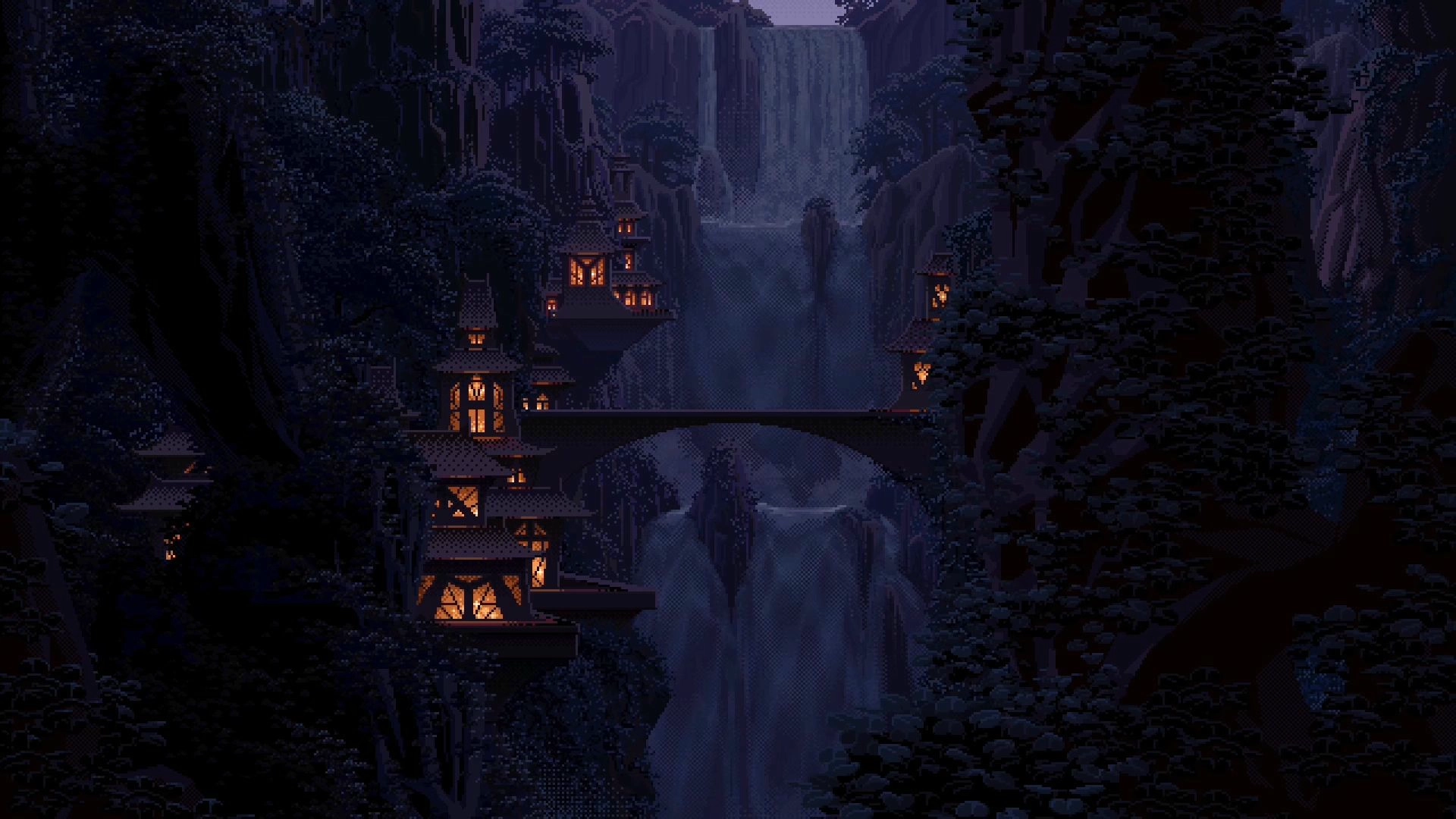 Pixel Waterfall (Live) banner