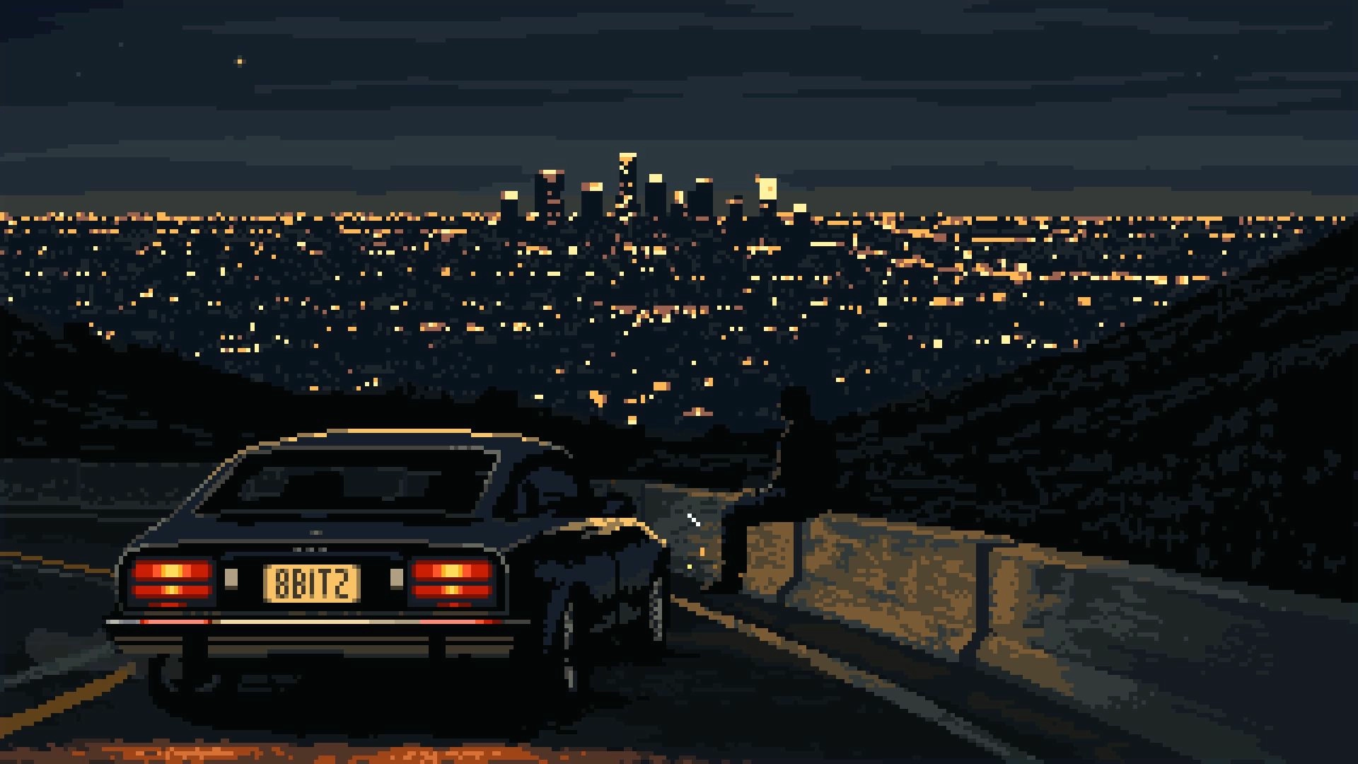 Midnight City Drive Pixel Art (Live) banner