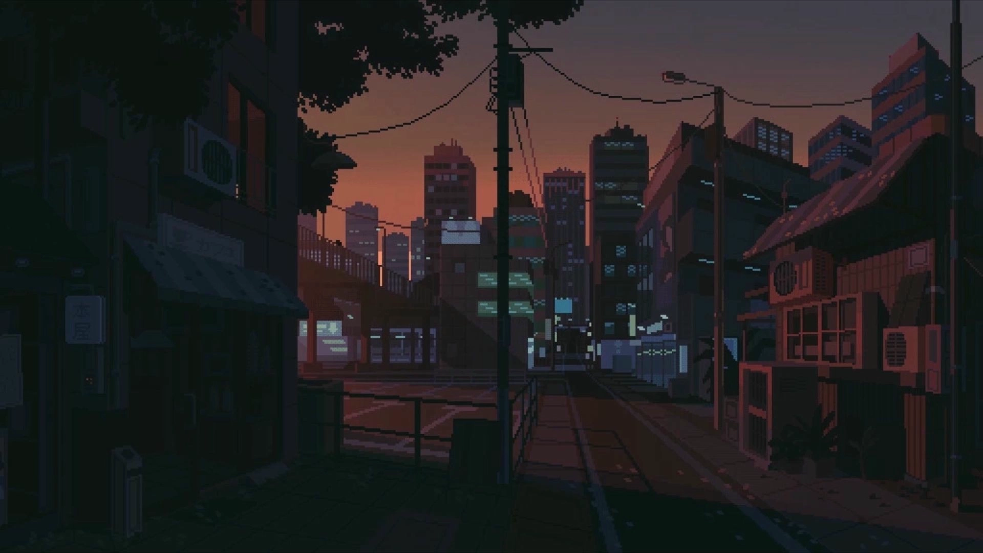 Pixel Dusk City (Live) banner