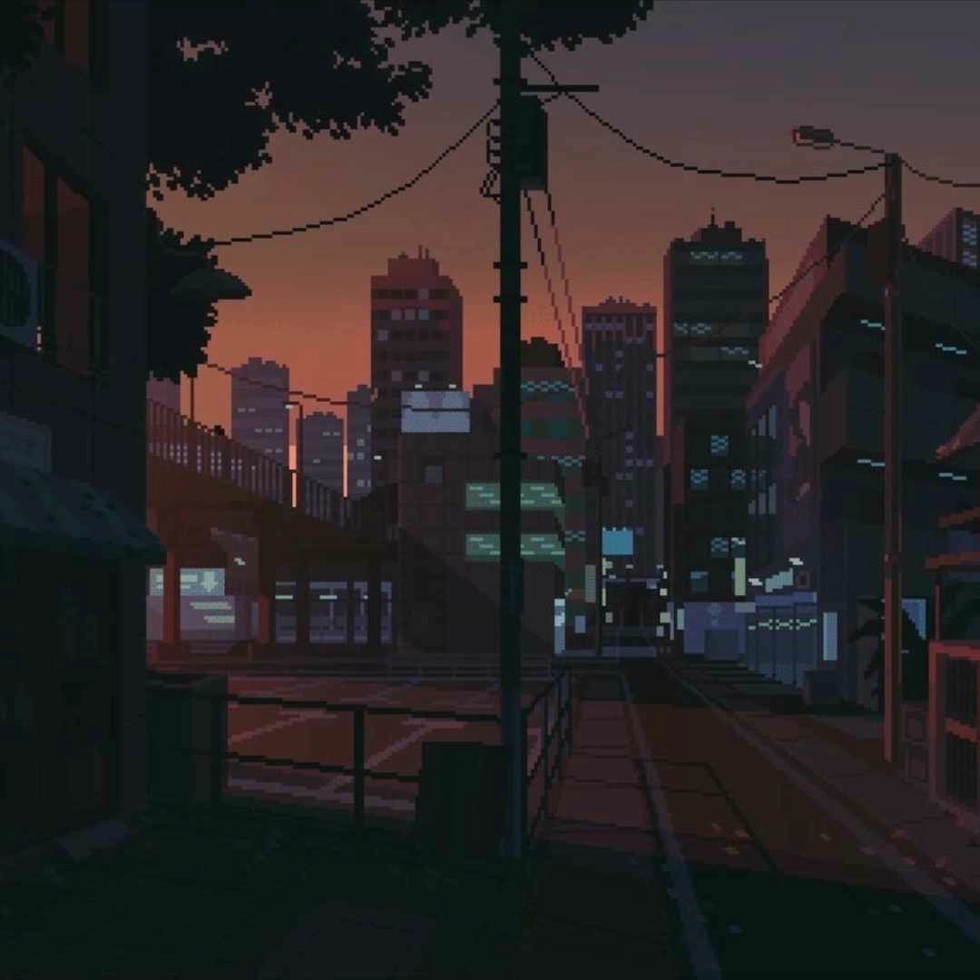 Pixel Dusk City (Live) - Seelen Wallpaper