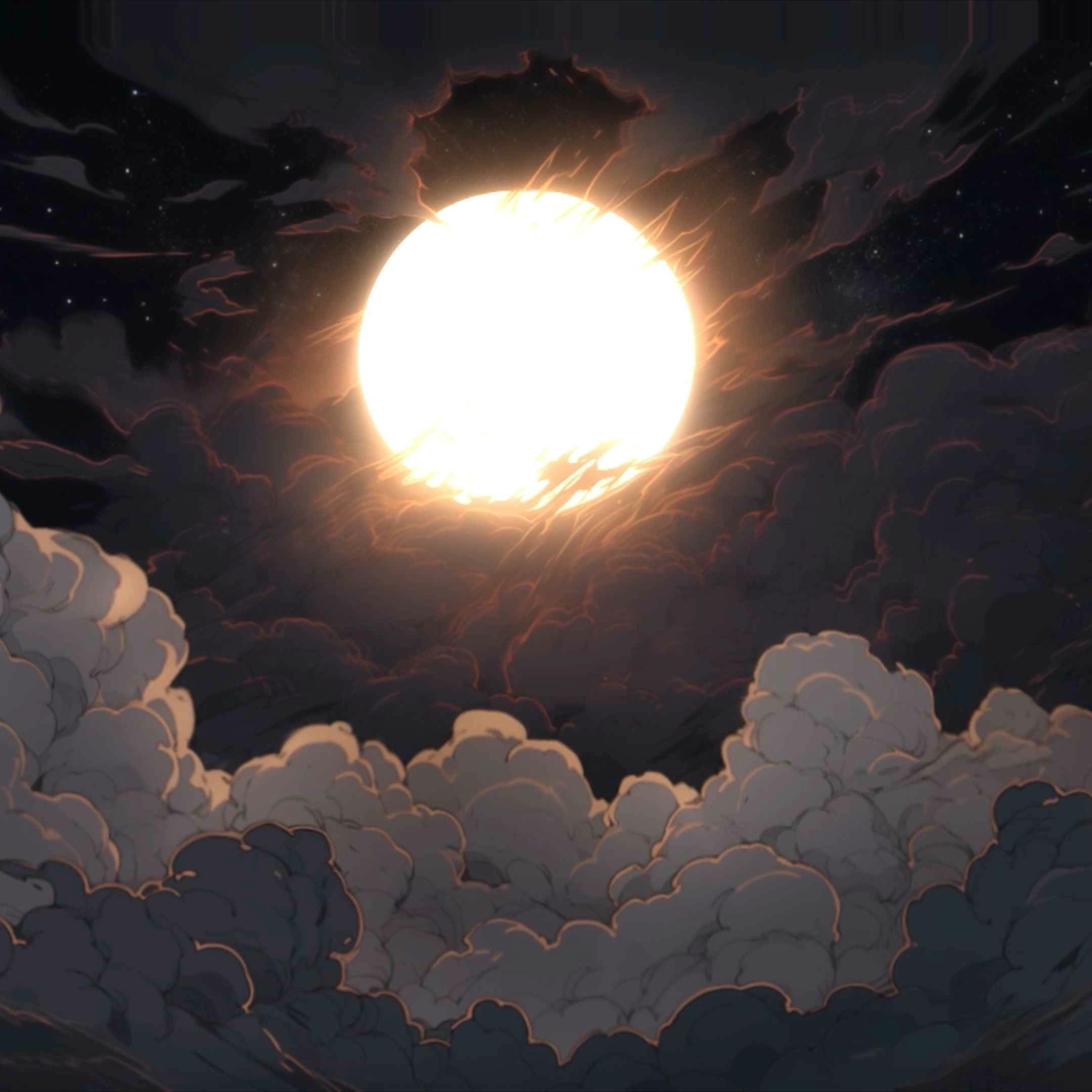 Luminous Night Clouds (Live) - Seelen Tapete