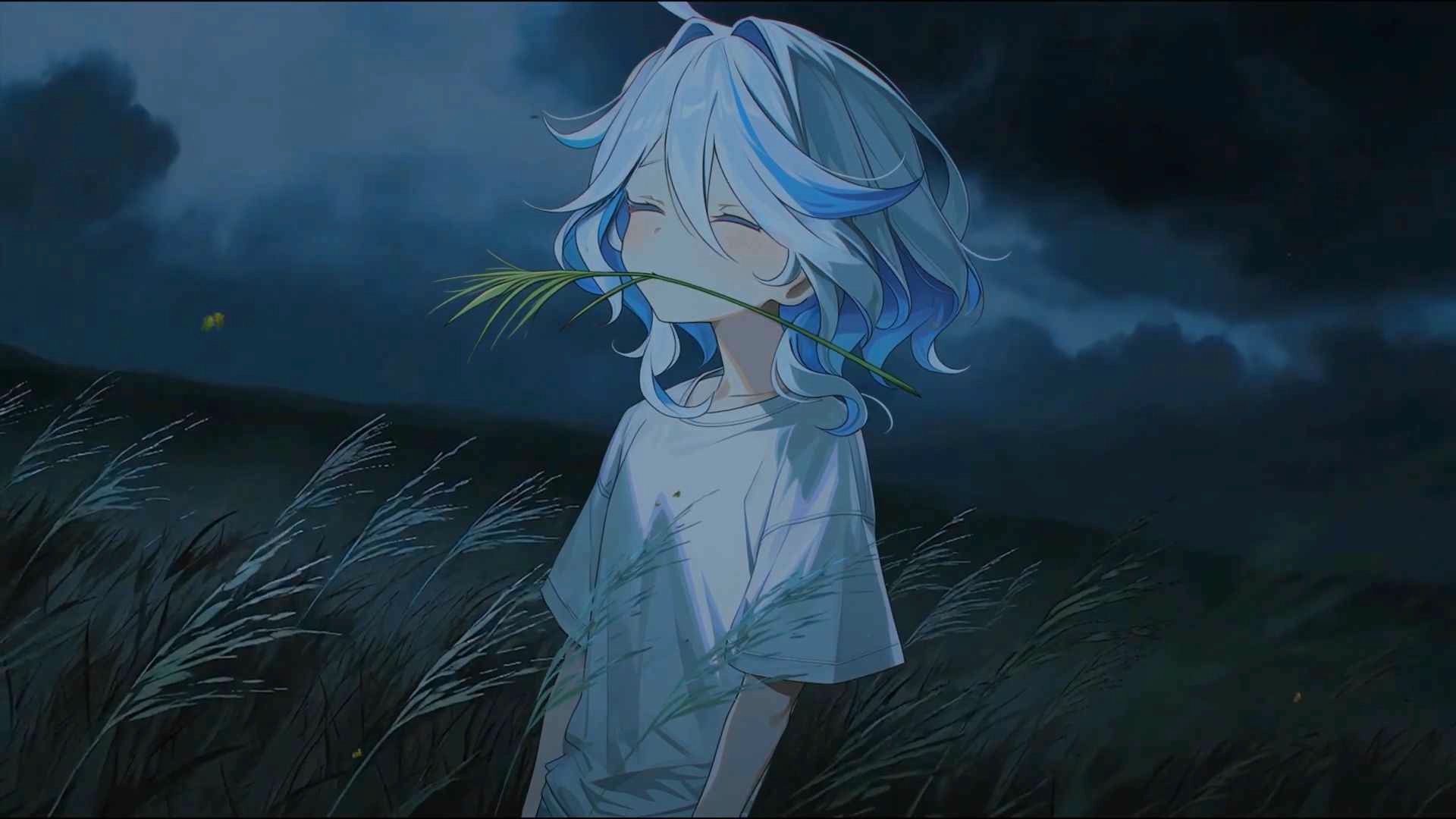 Furina Midnight Meadow {Genshin Impact} (Live) - Wallpaper screenshot - Seelen UI